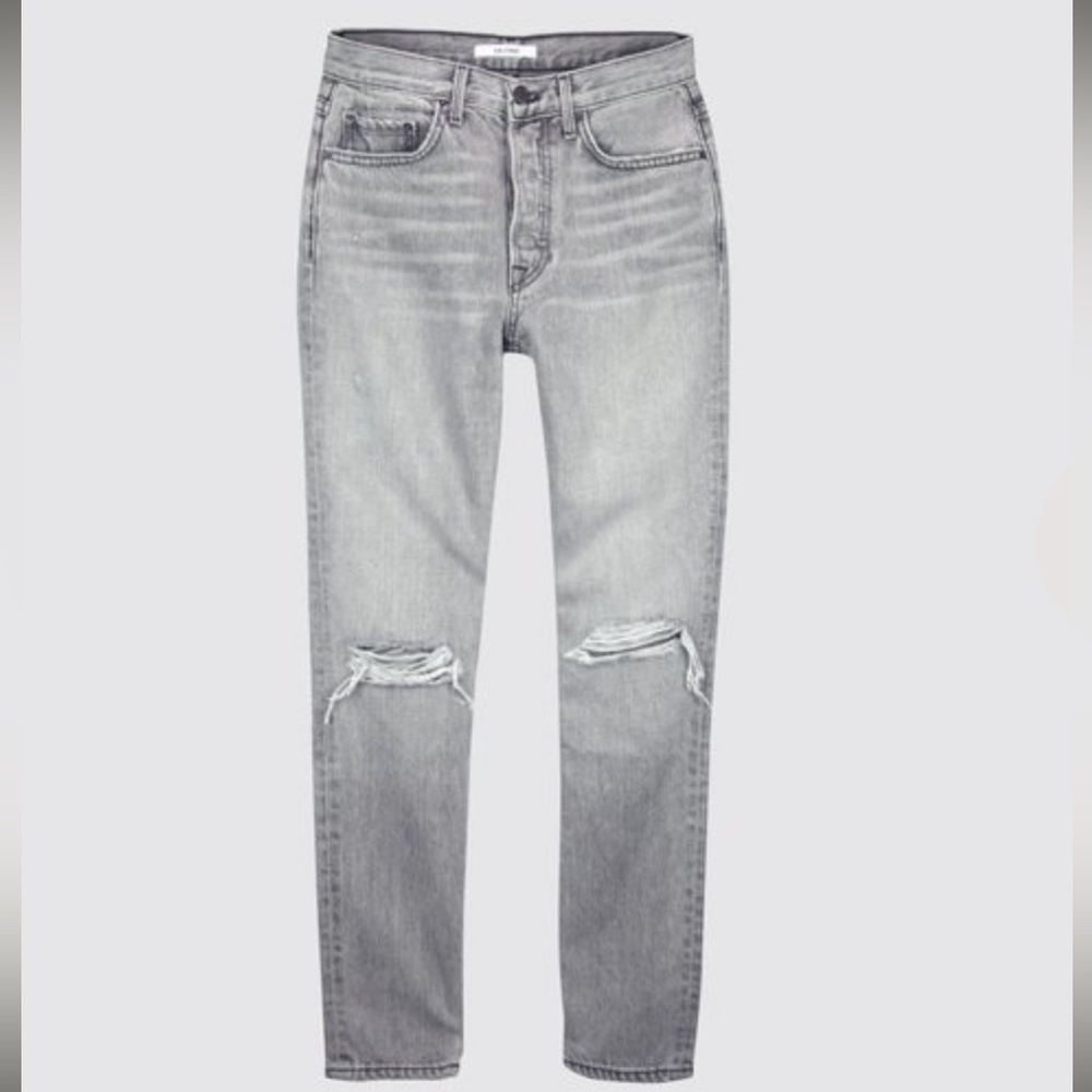 GRLFRND Karolina Lead Gray Ankle Denim Jeans